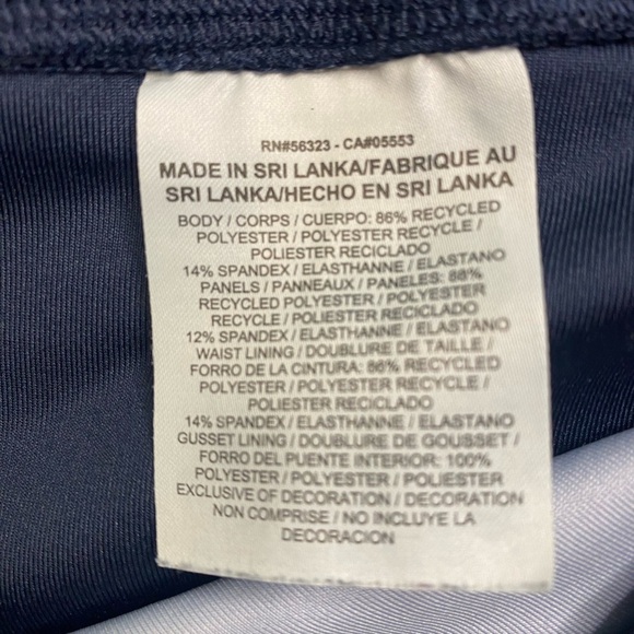 Nike Dri Fit Blue And White Full Length Leggings Size 1X - Picture 13 of 15